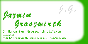 jazmin groszwirth business card